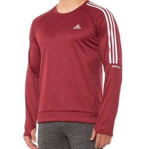 🆕 adidas OTR 3-Stripes Crimson Medium Shirt w/ Thumb holes